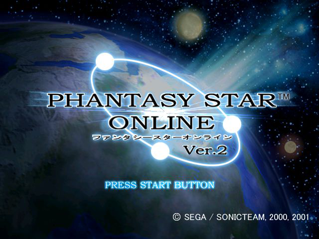 Phantasy Star Online Ver. 2 Title Screen
